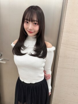 アンジェリカラボ 梅田店(ANGELICA LABO) ワンカールレイヤー×顔まわり×髪質再生×韓国【川又】