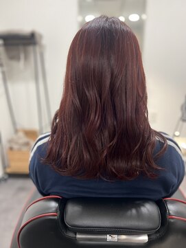 ヴィジュアリスト(VISUALIST) ブリーチなしボルドーカラー