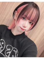 リアイス(Re:ICE) ペールピンクインナーカラーショートウルフ