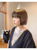 インスタで大人気!ミニボブ パラパラカラー エンドカラー