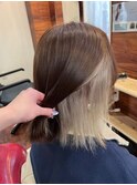 インナーブリーチ☆ホワイトベージュカラー♪
