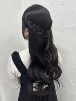 プライズ 表参道原宿店(prize) みつあみハーフアップアレンジ