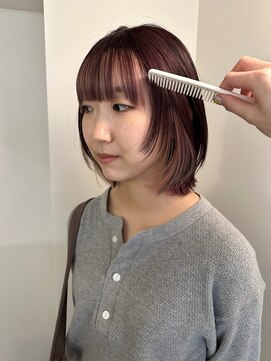 デン(den) ピンクベージュ インナーカラー