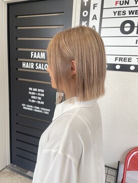 ファーム 大崎店(FAAM) ハイトーン×ボブ