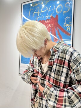 ペレ 渋谷(PELE) ホワイトグレージュ/デジタルパーマ/チェリーブラウン/渋谷