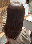 柔らかさのあるベージュカラー×髪質改善
