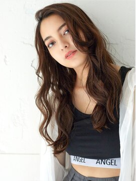 ラフィス ヘアー ロブ 福山駅家店(La fith hair lov.) 【La fith】ふんわりウェーブ×シアーブラウン