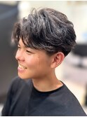 似合わせメンズカット◇センターパート・ニュアンスパーマ