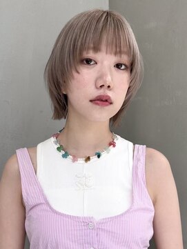 ギークス(GEEKS) 【GEEKS渋谷】秋カラー/初ブリーチ/ミルクティー/ショートウルフ