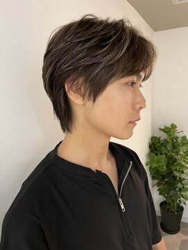 リリット(ReLit) ハイライトレイヤーカットグレージュベージュショート髪質改善