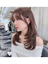 ロンド メリー 大宮(Lond merry)&nbsp;ミディアムレイヤーカット/レイヤー/顔周り/韓国/髪質改善/大宮