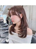 ミディアムレイヤーカット/レイヤー/顔周り/韓国/髪質改善/大宮