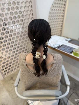 ヌー 栄(nuu) 【Mayuno】結婚式参列セット/編みおろしツイン