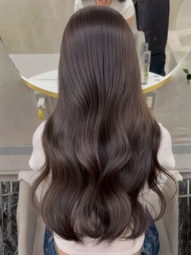 艶髪モカブラウン/レイヤーカット/ウェーブ