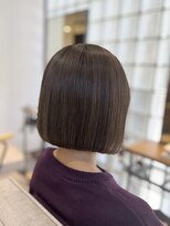 イルダバイグラッシー センター北(iluda by glassi)&nbsp;艶髪白髪ぼかし×丸み大人ボブ