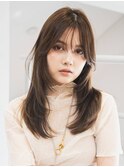 《CODE.LINE》美髪顔まわりレイヤーくびれミディアム