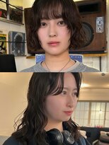 アンプラグド(unplugged)&nbsp;ニュアンスボブパーマブードルパーマフェザーパーマ前髪パーマ