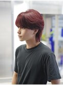 10代20代メンズカットシースルーセンターパートニュアンスパーマ