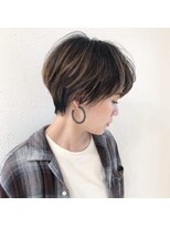 レンク(LENC)&nbsp;Coast.ハイライト×ハンサムショートボブ