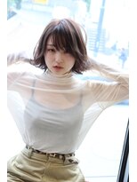 エムスラッシュ 本牧(M.SLASH)&nbsp;ガーリーなフォギーベージュ外ハネスタイル