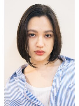 ピズム(PISM) 大人リュクス小顔ボブ/オリーブカラー/カールボブ