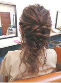 おくれ毛多めの編み下ろし