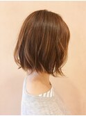 ナチュラルボブ×ユル外ハネ巻き