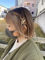 マノハル(MANOHARU)&nbsp;【わだボブ】ボブ×インナーカラー