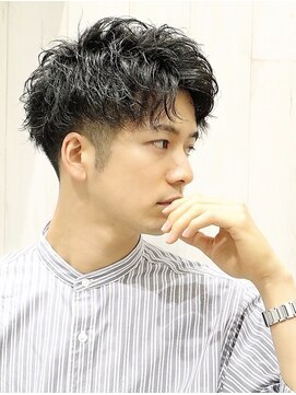 ヨシザワインク ハコザキ 水天宮前 日本橋人形町(YOSHIZAWA Inc.HAKOZAKI) ツーブロック/メンズ/ツイスト/スパイラル/アップバング/パーマ