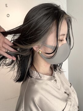 トレス(TRESS) インナーハイライト　イヤリングカラー　ベージュ　グレージュ