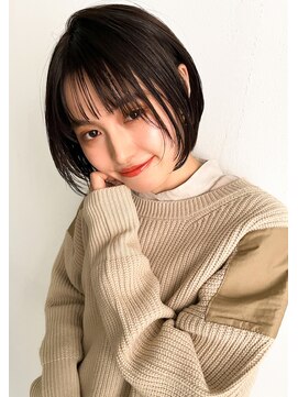 イースエモーション(ease et motion) 【ease et motion】ぷつっとボブ　ベージュカラー　ブリーチなし