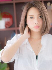 カバーヘア ブリス 志木南口駅前店(COVER HAIR bliss) かきあげ前髪＆小顔前下がりで色っぽ大人ボブa志木20代30代40代!