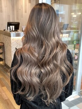 リード バイ ラグーン(LEAD by LAGOON) ミルクティーベージュバレイヤージュハイライトケアブリーチ