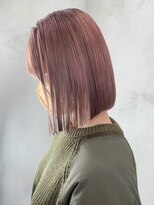 アルバム 渋谷パルコ(ALBUM)&nbsp;ピンクボブ_チェリーブラウンフェミニンロング_ba371551