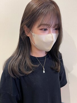 トリコ ショップアンドヘアサロン(tricot shop hair salon) オリーブベージュ/シースルーバング