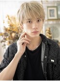 モテ髪ハイトーンカラー束感ショートa上尾10代20代30代