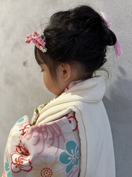 ルフトヘア 南千住 七五三ヘアセット着付け