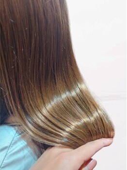 リンヘアー(Rin. hair)の写真/【JR八尾/プライベートサロン】最初から最後まで1人のスタイリストが担当☆感動の艶髪へ♪