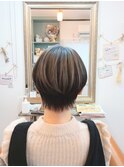 マッシュショートのアンブレラカラー☆