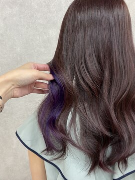 アン ブリーチ 大宮駅東口店(UN BLEACH) イヤリングパープル