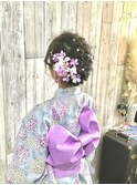 ゆかたの着付けとヘアセットは岡山表町のヘアースペースムーンへ