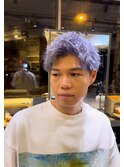 刈り上げセンターパートフェザーパーマサーフカールn