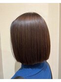 切りっぱなしボブ