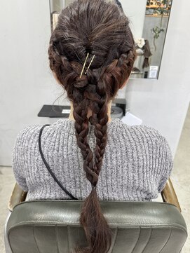 ヘアー アイス 御器所本店(HAIR ICI) 大人可愛い大人美人くすみカラーピンクベージュ