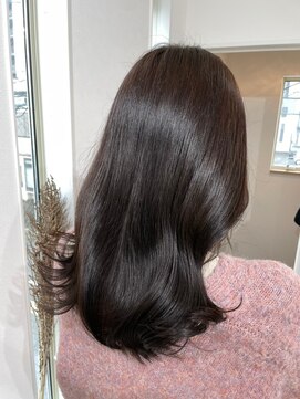 ビビバイベル(BiVi by BHEL) 三重桑名韓国レイヤーカット顔まわりレイヤーボブヘアグレージュ