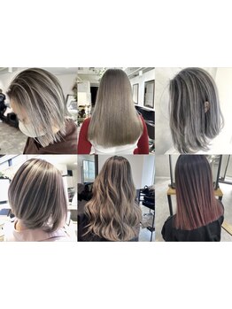 【白髪ぼかし*脱白髪染め】透明感のある、明るめ白髪ぼかしが人気！染めずにお洒落にぼかす◇