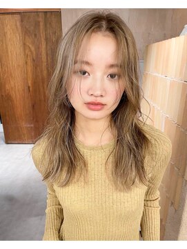 セーヌパス(CEINE PATH) 中目黒ハイトーンベージュケアブリーチレイヤーベージュオレンジ