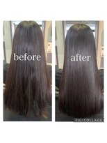 ジェリカ(Jlica)&nbsp;酸性ストレートで艶めく髪へ　髪質改善　ストレート　縮毛矯正