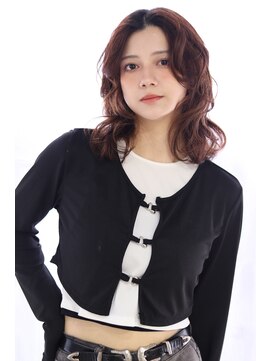 ヘアリゾート ブーケ(hair+resort bouquet) グランジウェーブ/レイヤー/パーマ/前髪なし/20代/30代/40代