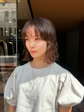 【喜友名】ナチュラルボブパーマスタイル
